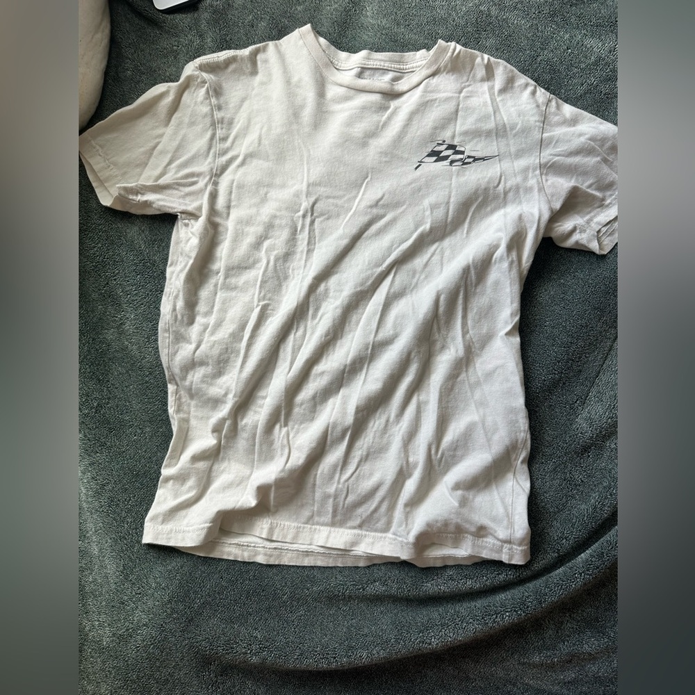 Fasthouse White Checkered Flag Graphic Tee